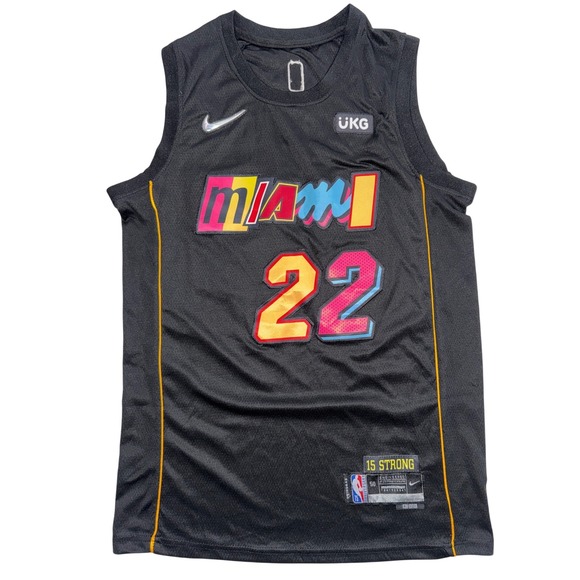 Nike Other - Miami Heat Jimmy Butler 22 Black Nike NBA Jersey City Icon Edition Men 50